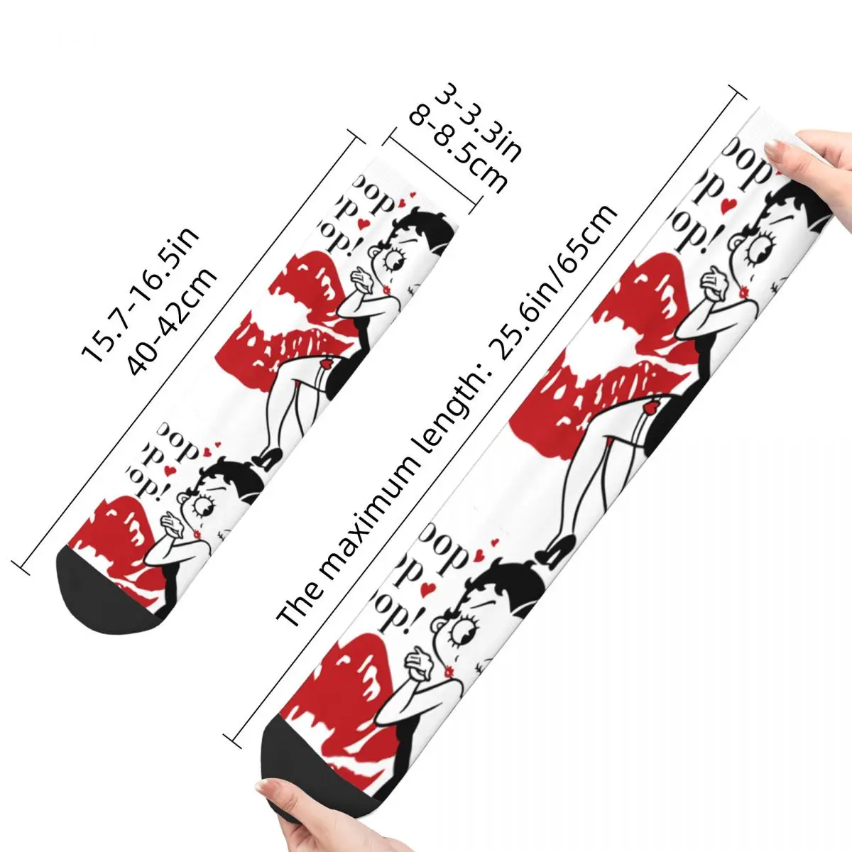 Cute Bettys For Fans Kisses Theme All Season Socks Accessories for Men Women Cozy Dress Socks