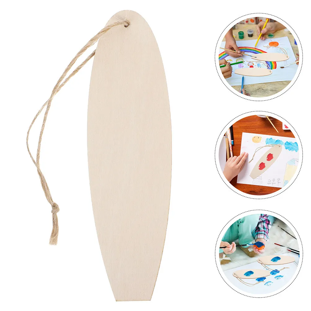 

20 шт. деревянных заготовок для подвесных украшений в виде серфбордов, для самостоятельного декора в пляжной тематике, для интерьера
