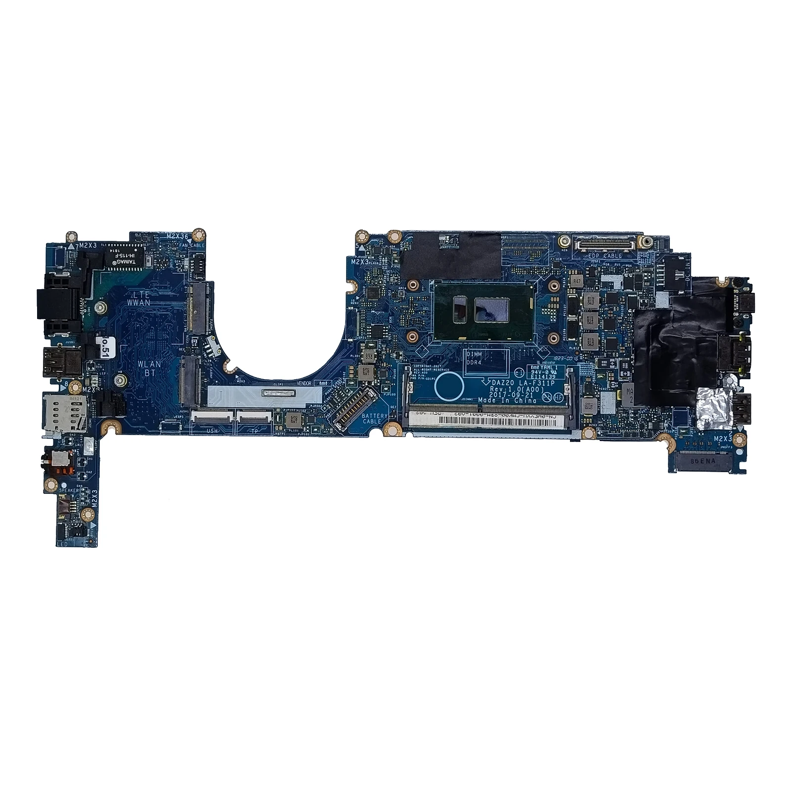 

LA-F312P для Dell Latitude 7290 7390, материнская плата для ноутбука i3/i5/i7, 7/8-й зернистый процессор, материнская плата для ноутбука