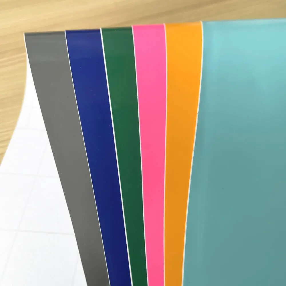 Paquete de 6 hojas de vinilo adhesivas extraíbles de 12 "X 10" y 6 colores para manualidades cortadas, taza DIY, decoración de funda de teléfono de vidrio, fácil de cortar y llamar