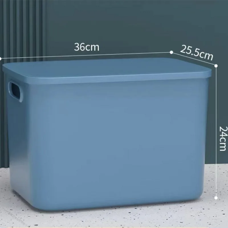 صندوق تخزين بلاستيكي شفاف سميك، صندوق منظم ألعاب الملابس الكبيرة جدًا مع حاوية تخزين الغطاء، صندوق تخزين الوجبات الخفيفة #4