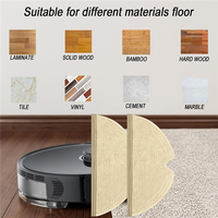 ABGG-20PCS Mop Pad For Roborock Q5 Pro/Q8 Max/Q8 Max+/Q7/Q7+/Q7 Max/Q7 MAX+/S5/S50/S51/S55/S5 MAX Robot Vacuum Cleaner