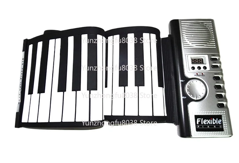 

Portable 61 Keyboard with Silicone Folding Electronic Organ, Suitable for Beginners