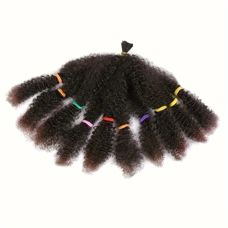Afro Kinky Twist Hair 6แพ็คPreยืดผมMarley Braidingผมฤดูใบไม้ผลิTwist Crochet Braidsสังเคราะห์ผม(1B)