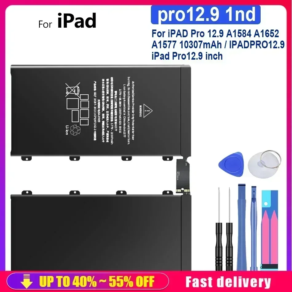 Replacement Rechargeable Battery Pro12.9 1st 10307mAh Tablet For Apple IPad Pro 12.9 A1584 A1652 A1577 Portable Battery