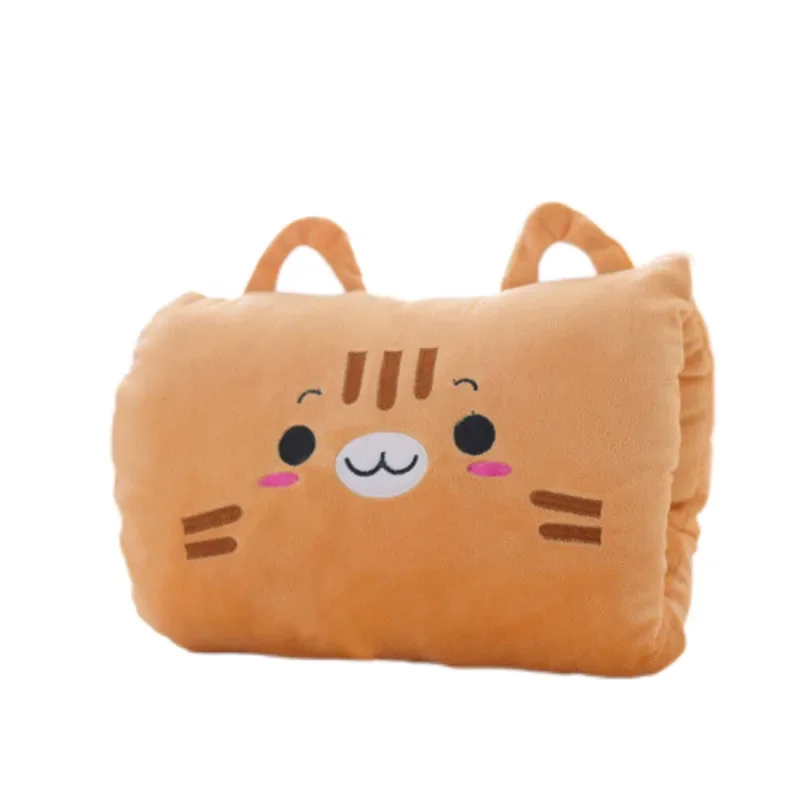 Almofadas de pelúcia das crianças aquecedores de mão luvas adultos dos desenhos animados travesseiros de cochilo almofadas criativas aquecedores de mão de pelúcia presente do dia das crianças