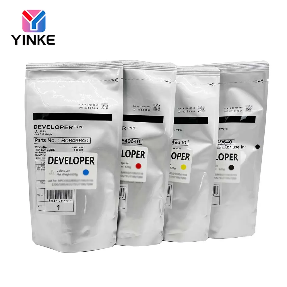 1PCS C5100 Developer Powder For Ricoh PRO C5100 C5110 C5200 C5210 MPC6502 MPC8002 MPC6503 MPC8003 C651 C751 Compatible Carrier