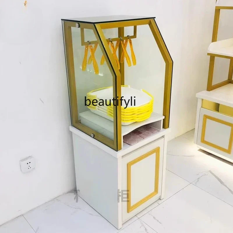 X188Bread Plate Fork Plate Cabinet Cake Shop Side Cabinet Display Rack Bread Display Cabinet