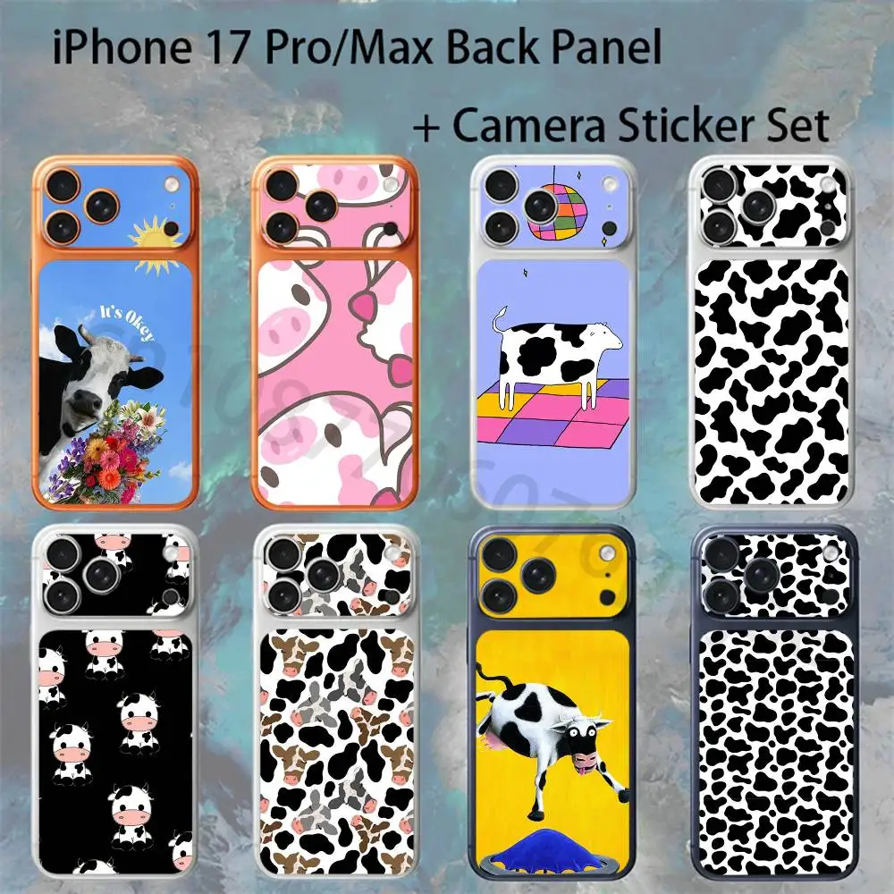 Cute Cartoon Tiger For iPhone 17Pro/ProMax Battry Back Cover with Camera Decal Skin Rear Protective Sticker Film