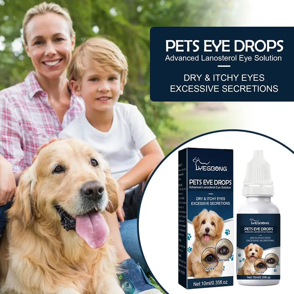 1 Pcs 10ml Pet Eye Drops Remove Tear Marks Relieve Eye Pet Eye Drops Gentle Drops Cleansing Pet Specific Supplies Eye Itchi I5I4