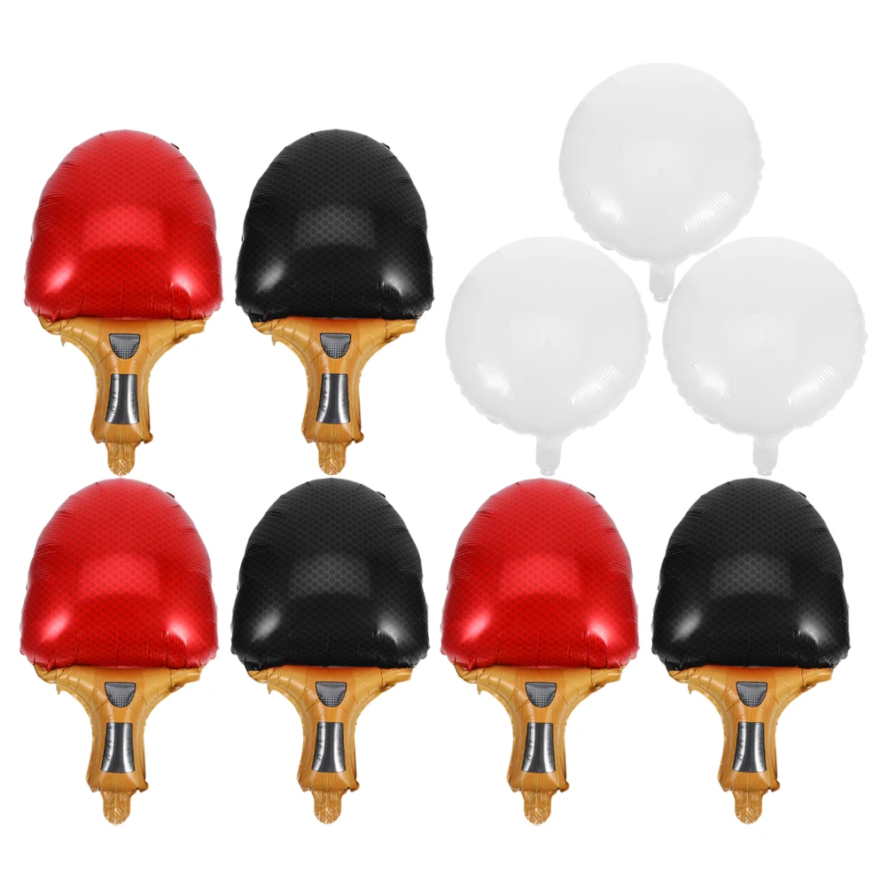 9pcs Table Reusable Foil Sports Theme Decorations For Birthday Party Carnival Game Events Indoor Outdoor Table Tennis Ball view 6