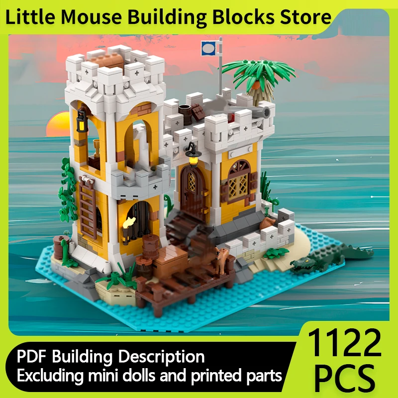 

Popular Movie Model MOC Building Bricks Pirate Sailing Dock Modular Technology Gifts Holiday Assemble Children Toys Suit
