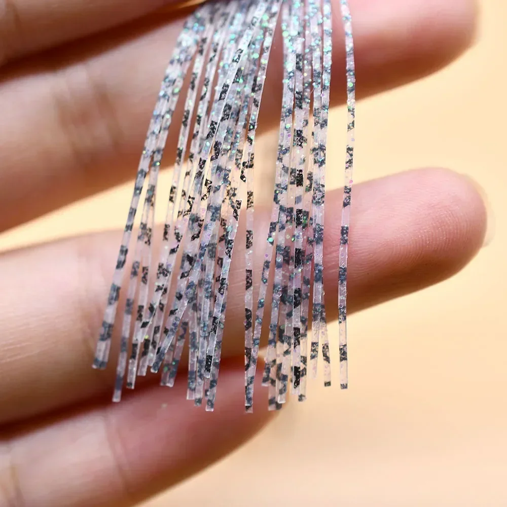 MNFT 8 mechones 13 cm Falda de calamar para moscas streamers Jig - imagen 4