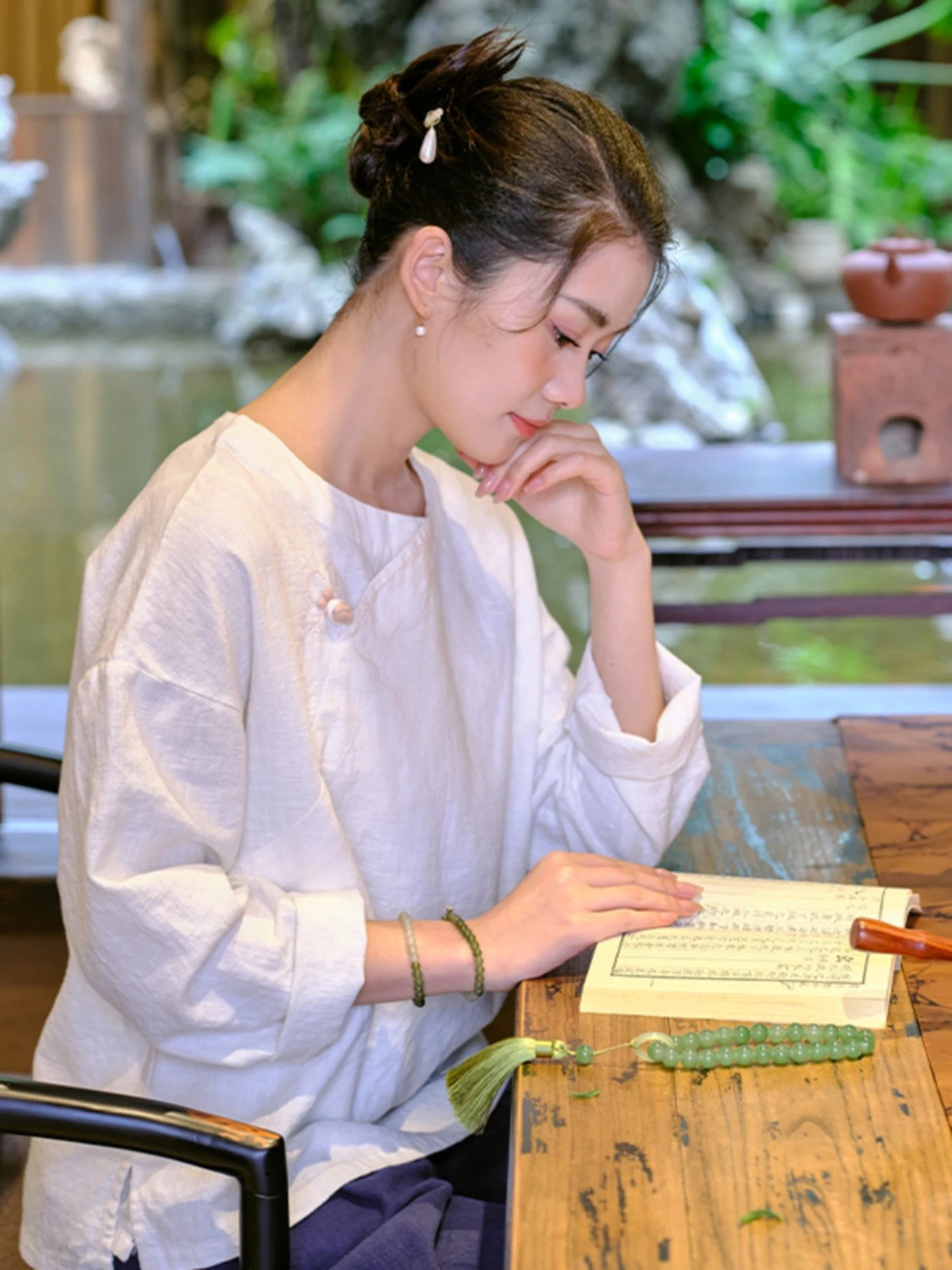 New Chinese Style Women's Long Sleeve Cotton Linen Shirt Artistic Retro Zen Tea Ceremony Clothing Spring Autumn New Arrival