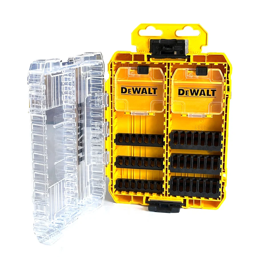 Imagem -06 - Dewalt-tough Case para Chave de Fenda Caixa de Armazenamento para Peças de Bit Acessórios Originais da Ferramenta Elétrica Dt70803-qz 26.7x22x4.2 mm Pcs