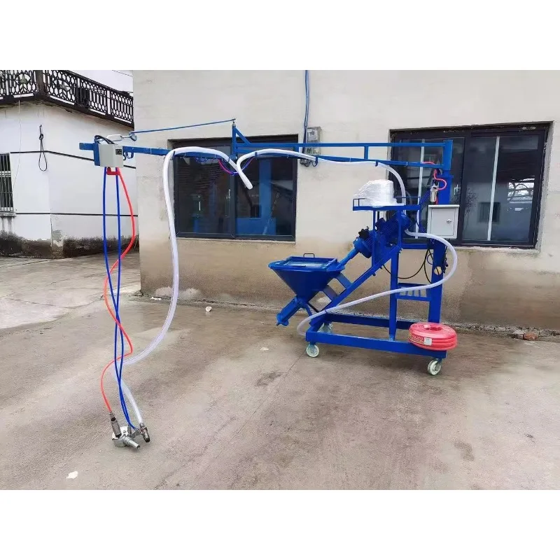 GRC Glass Fiber Reinforced Concrete Cement Mortar Spraying Machine 80 Screw Type Sprayer for Construction with Chopper Gun CE