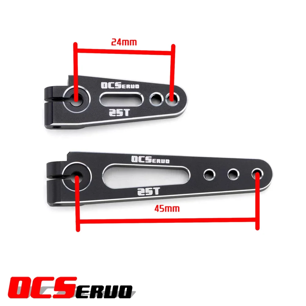 OCS-202HV OCServo 8.4V 0.07Sec 20kg.cm Servo de engranajes de acero sin núcleo de alta velocidad de perfil bajo