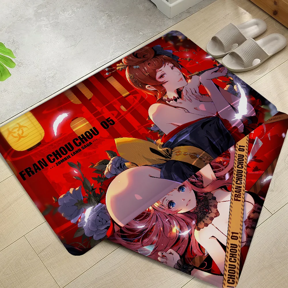 

Zombieland Saga Hanging Bohemian Room Mats Cheaper Anti-slip Modern Living Room Balcony Printed Welcome Rug