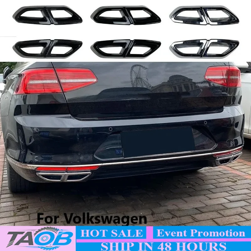 car-tail-throat-frame-trim-sticker-for-volkswagen-passat-b8-2016-2019-with-four-exhaust-pipe-tuning-aftermarket-car-accessories