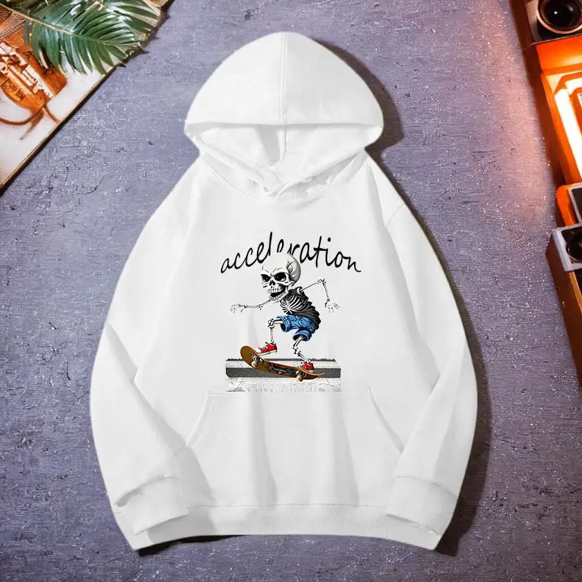 

Autumn Prints Hoodies Mens New Skateboard Sweatshirt Hip Hop Loose Crewneck Pullovers Top Clothing Man