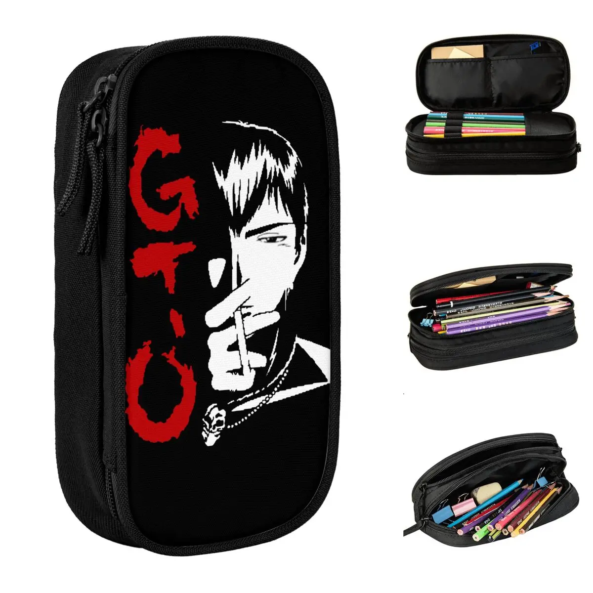 GTO Great Teacher Onizuka Pencil Case GTO Manga Pencil Pouch Pen Holder for Boys Large Storage Bags Office Cosmetic Stationery