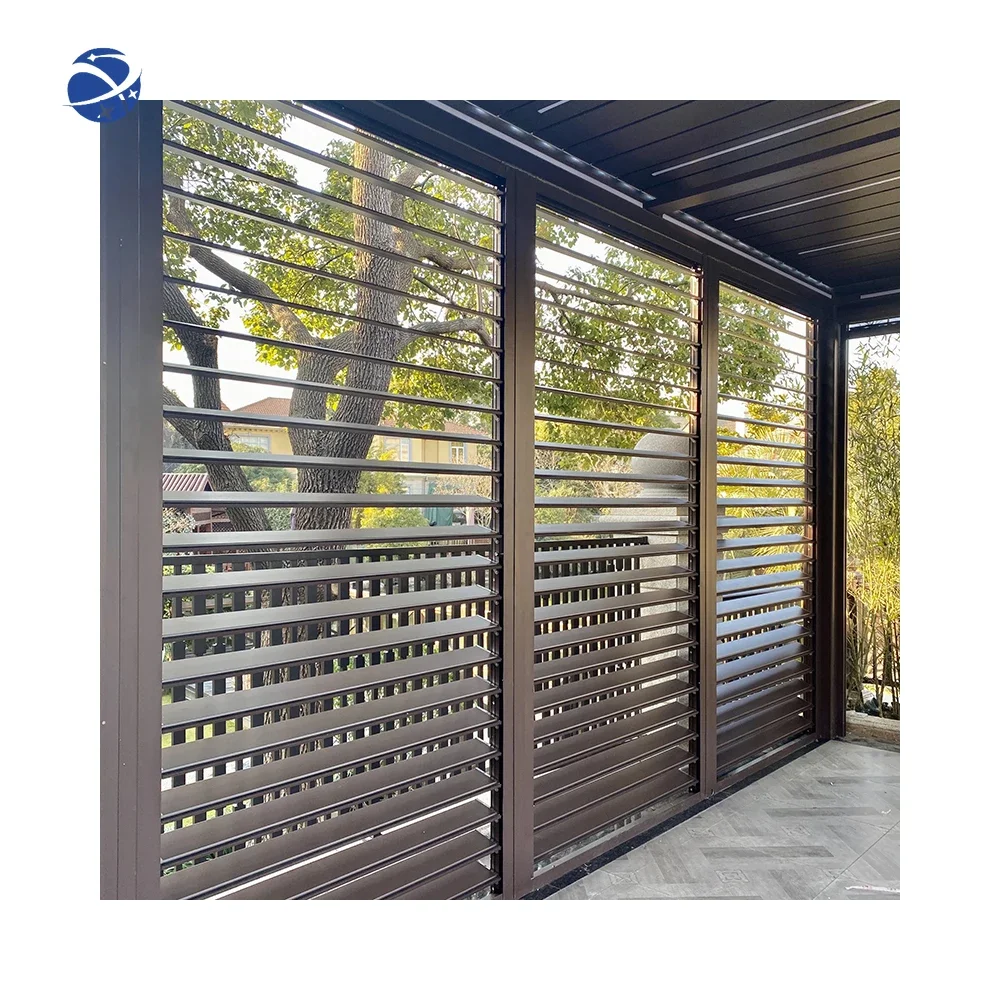 OEM Modern Decorative Louver Aluminum Security Fence Horizontal Louver Exterior Aluminum Louver Panel