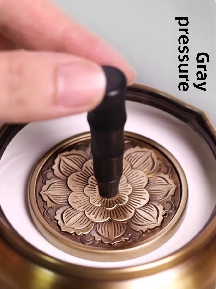 

Традиционная китайская ароматическая лампа-курильница из черного сандалового дерева с короткой ручкой для благовоний, декоративная, для дома