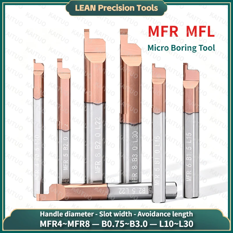 MFR Small Bore End Face Groove Cutter Small Hole Micro Boring Tool Inner Hole Boring Tungsten Steel Small Diameter Turning Tool