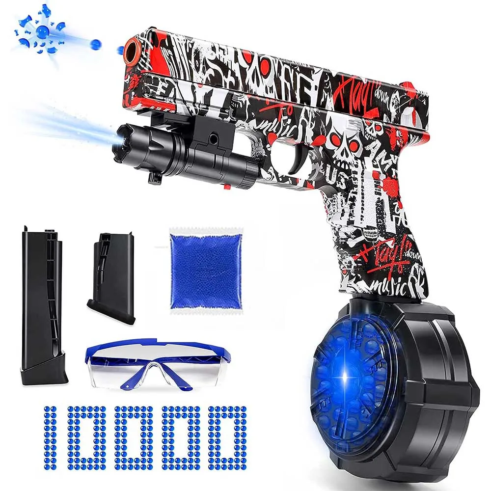 Electric Blaster Toy Gun For Kids Adults Splatter Ball Gun With 10000 Ammo Tiktok Toys Dropshipping Gifts