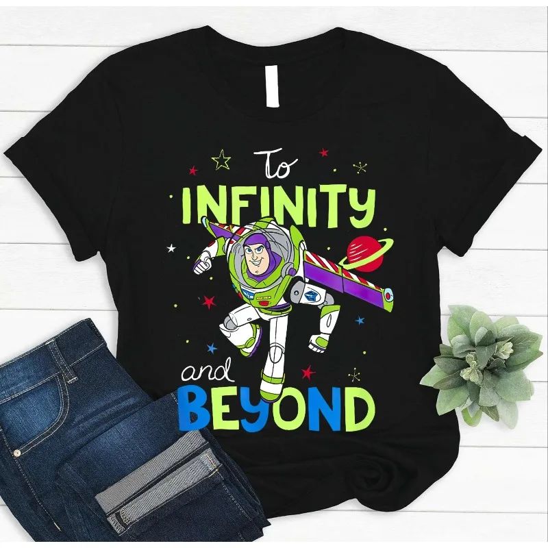 Camisetas retro Disney Toy Story Buzz Lightyear Woody y Friends, camisetas de viaje familiar de Disneyland para hombres y mujeres