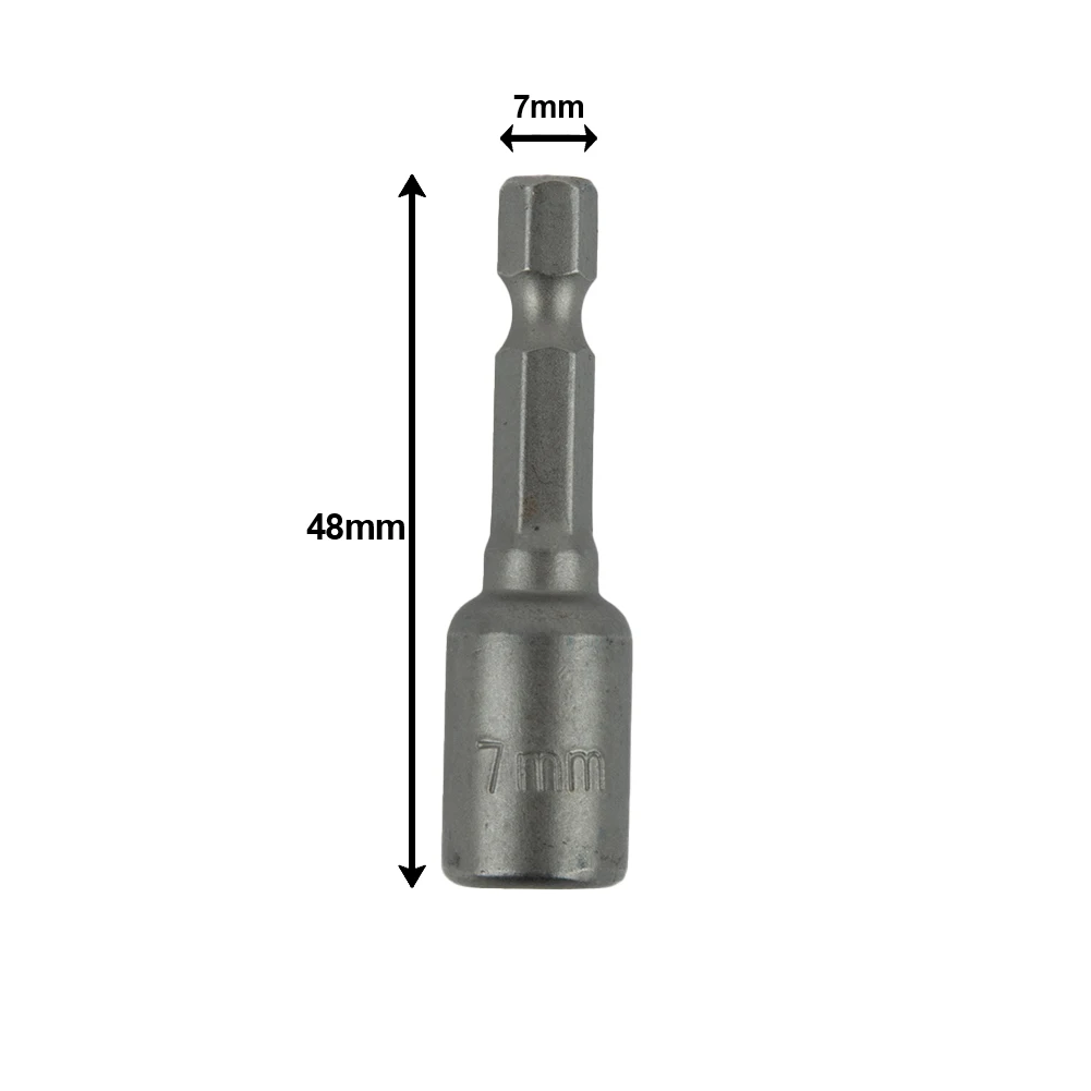 6-13mm Impact Socket Magnetic Nut Screwdriver 1/4\