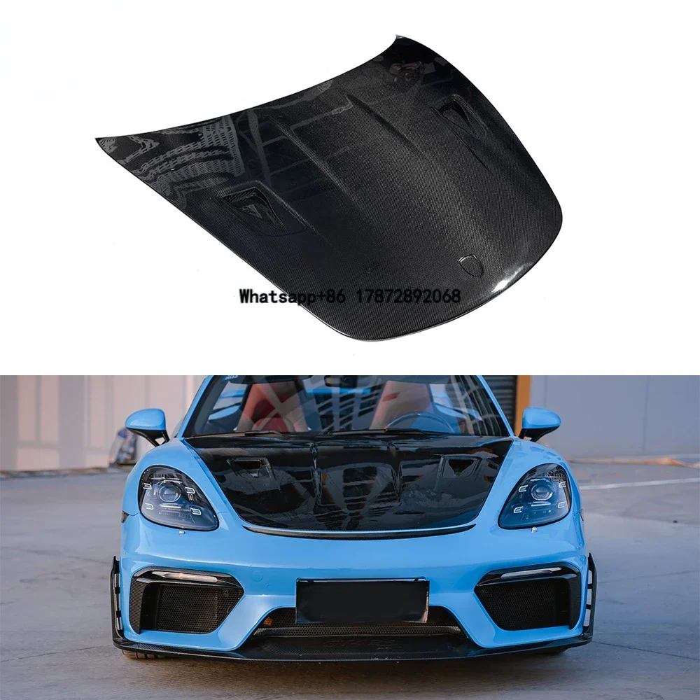 Brand New High End Auto Parts Upgrade Modification Dry Carbon Fiber Engine Hood for 718 982 2016-2024