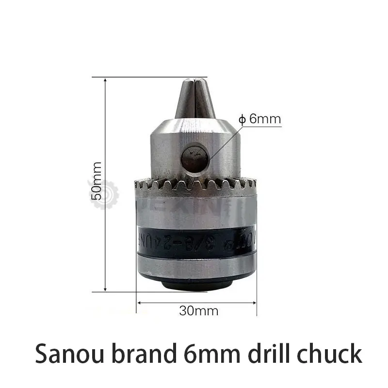 

0.6-6mm 3/8-24UNF drill chuck sturdy heavy duty conversion tool for electric drill clamping drill press chuck key quick change d