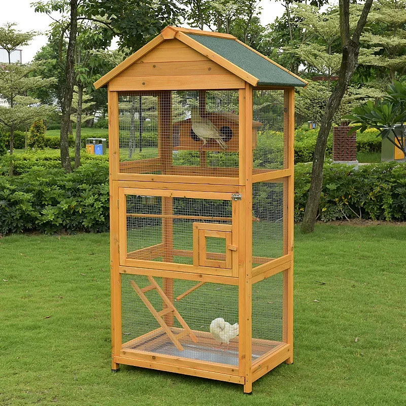 Outdoor large bird cage Wooden bird house Large bird nest breeding box
