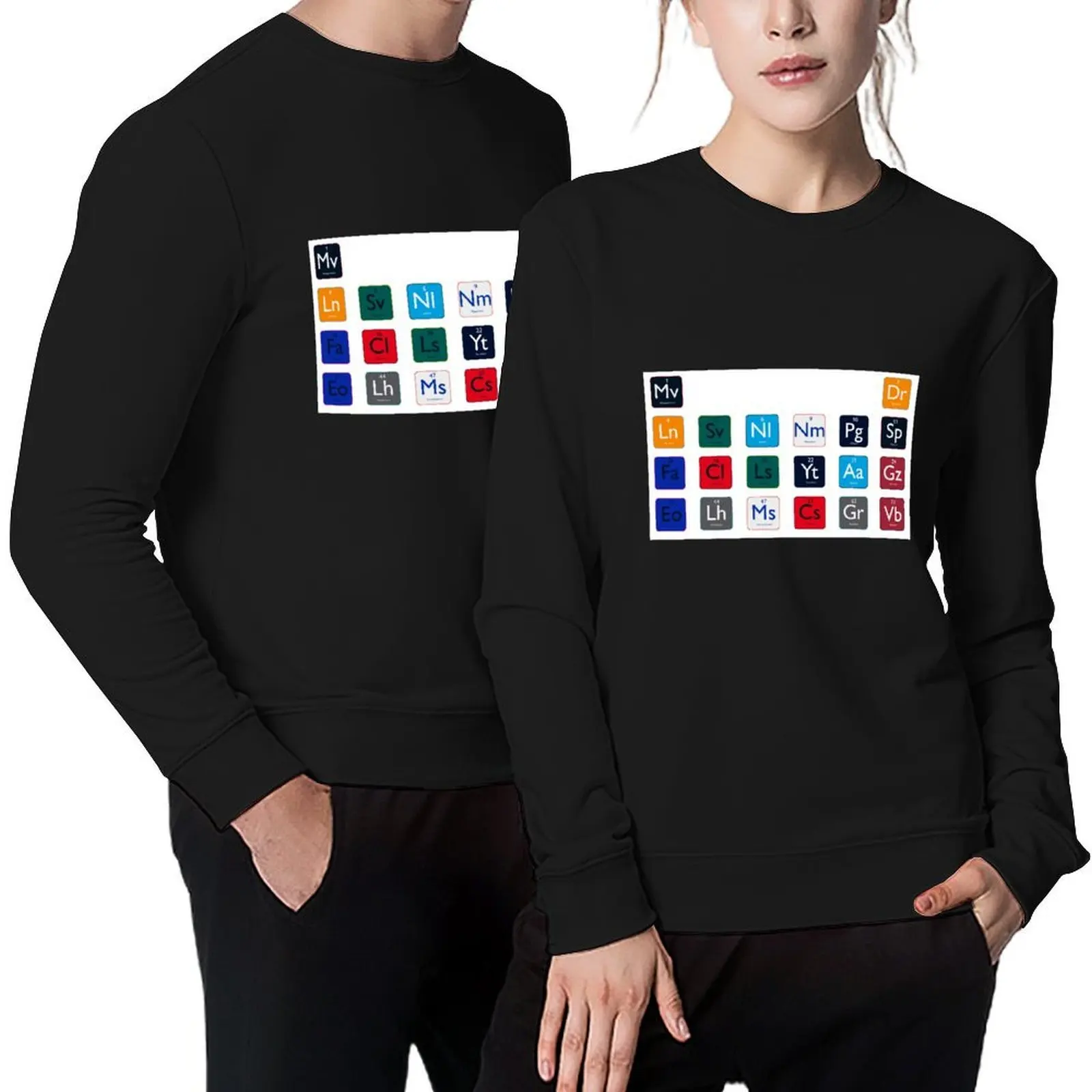 

F1 Periodic Table Drivers Grid Pullover men wear anime clothing aesthetic clothing mens clothing pullover