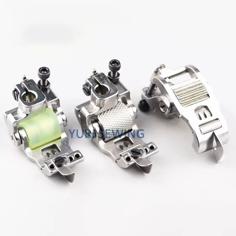 Roller Presser Foot Interlock, 3 agulhas e 5 fios, 5.6 Stitch Pitch Wheels, Peças de máquinas de costura industrial, W500