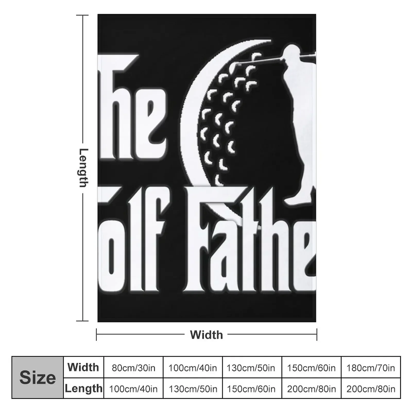 The GOLF FATHER - FATHERS DAY Design - The Best Golf DAD - Best gifts for father husband Throw Blanket Sofas wednesday Blankets