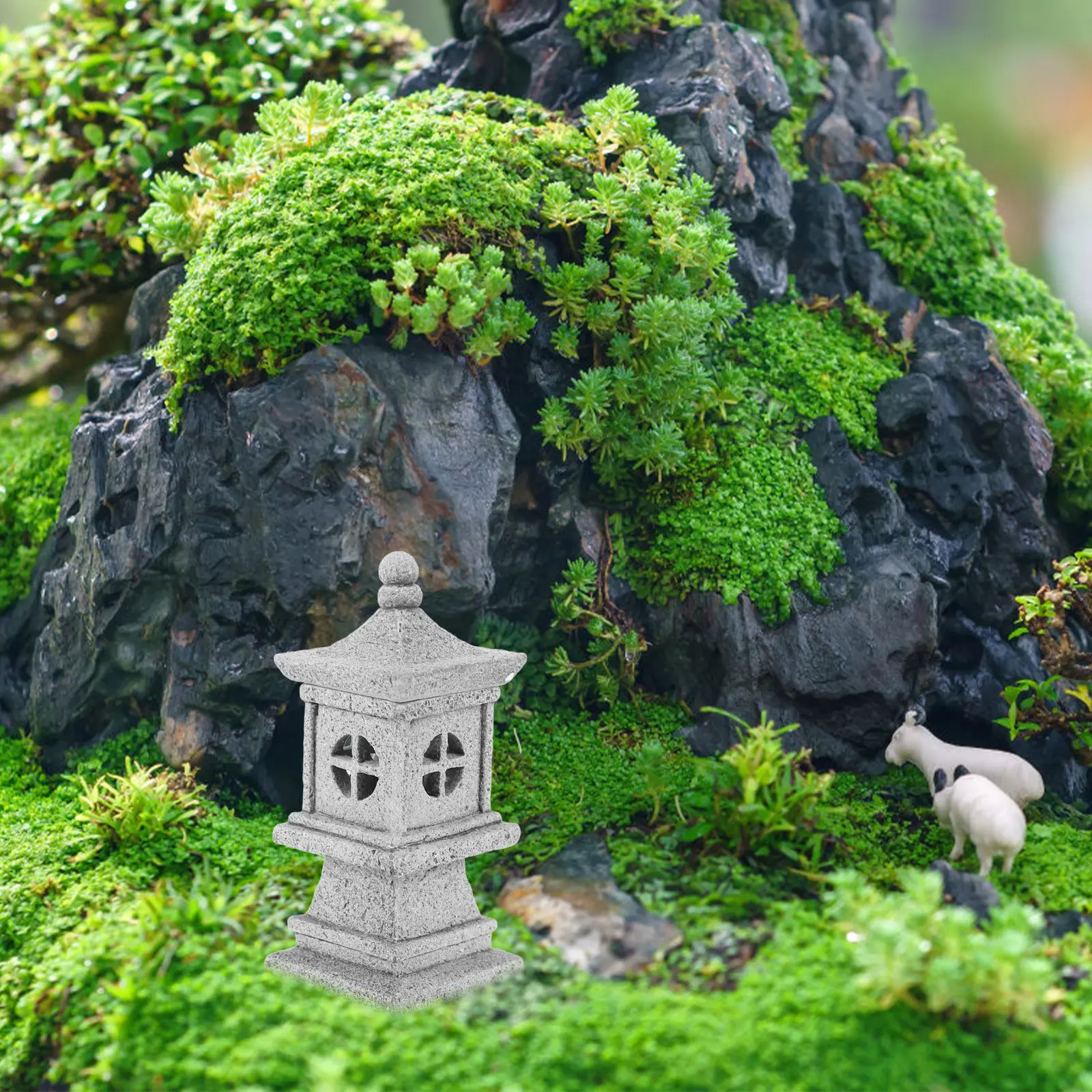 Mini Linterna de Piedra Japone - Mini Bonsai Zen Garden reseña y precio