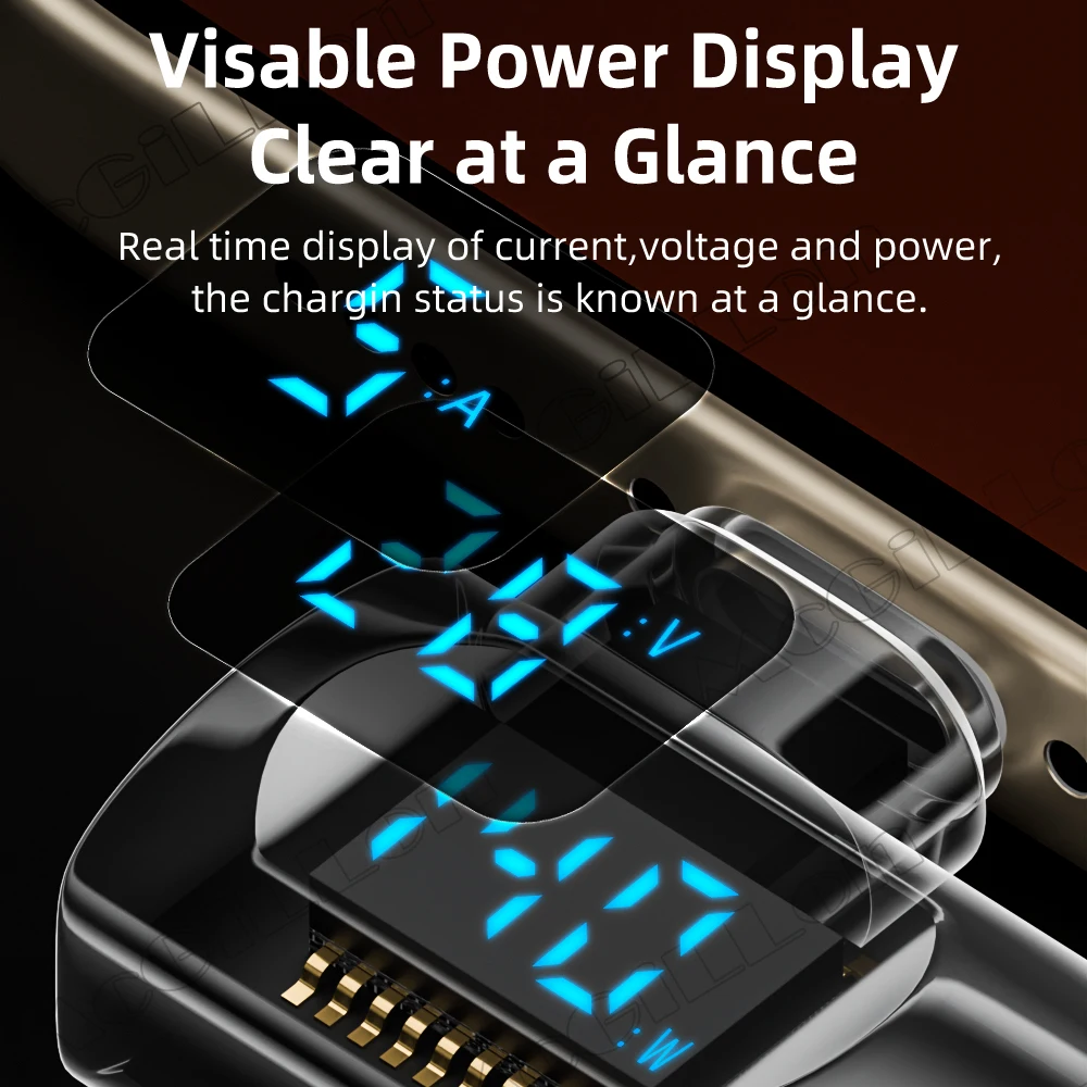 Transparent LED Display 140W USB4.0 40Gbps Type C to C OTG Adapter 8K@60Hz 5A Fast Charging Cable for iPhone 16 15 Tablet Laptop - Image 2