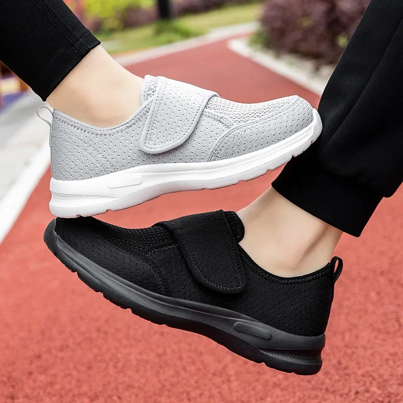 Elderly Diabetic Shoes Men Women Sneaker Large Size Plus Fertilizer Widening Shoes Adjustable Foot Swelling Shoe Non-Slip Couple image 6
