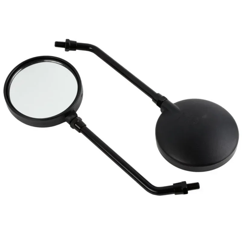 Motorcycle Black Round Rear View Mirrors For Kawasaki KZ1000-A1 1977 KZ1000-A2/A2A 1978 ZI A4 KZ900-A4 1973-1980 1976 1977 Moto