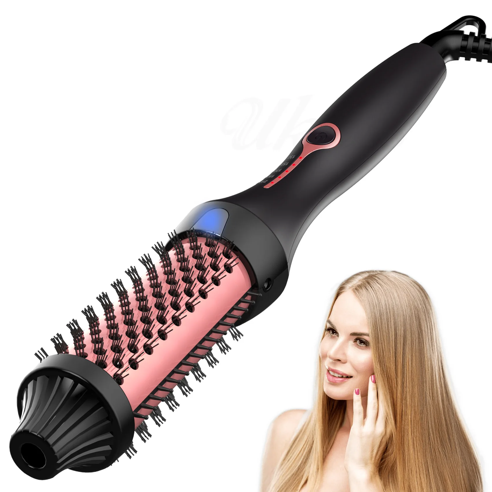 Fashion heated straight hair curling 2-in-1 stylist 31mm or more large roll roller operation is simple and portable travel