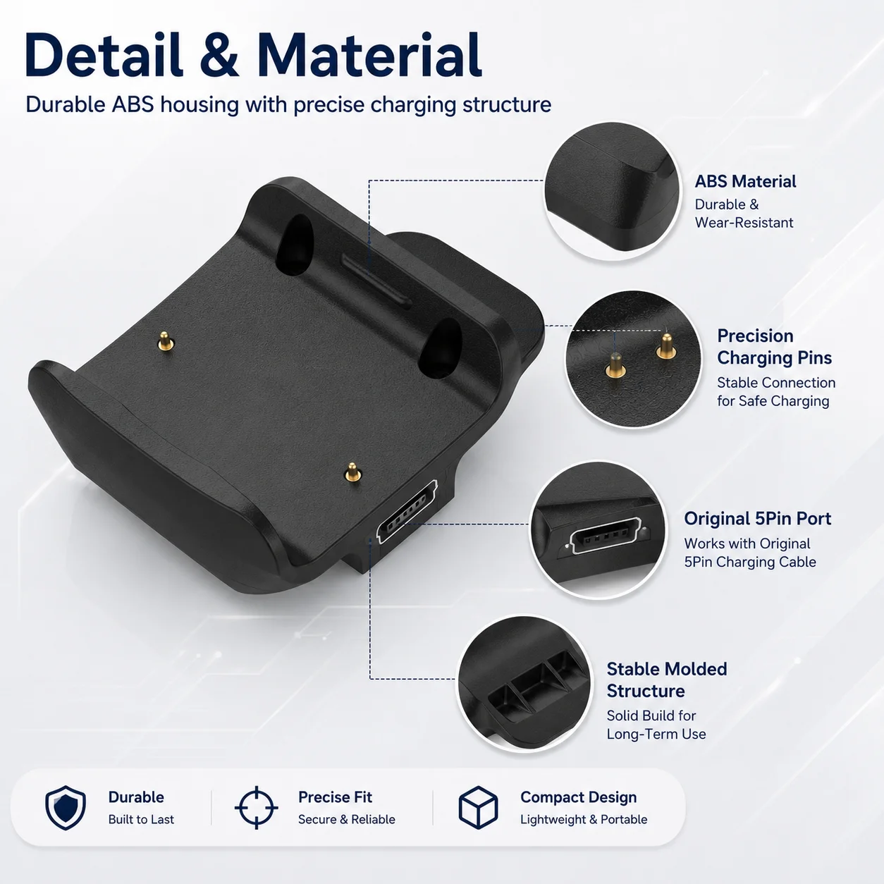 Replacement Charger Dock For Garmin Delta Sport XC Upland Dog Training Collar Charging Base USB-C Charger Station