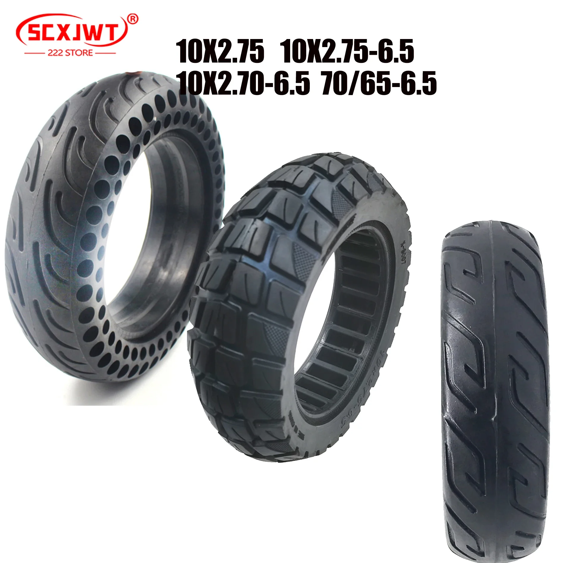 10 inch 10x2.75 Tyre 10X2.70-6.5 10x2.75 70/65-6.5 solid tires for electric scooters non inflatable tire accessories