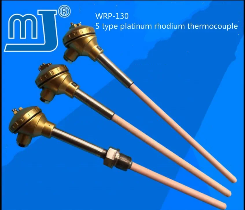 

WRP-130 platinum rhodium thermocouple, S type, precision high temperature corundum tube, 0-1600 degree temperature sensor.