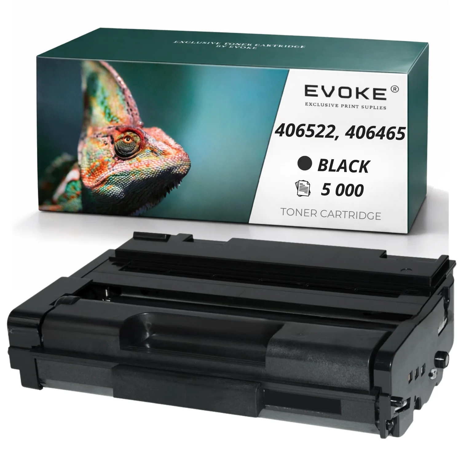 Evoke Compatibele Toner voor Ricoh Sp3400 Sp3410 Sp3500 Sp3510 406522 406465 Zwart 5000 Pagina's Aficio Sp 3400/3410/3500/3510