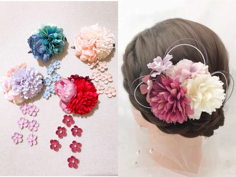 

Japanese Kimono Yukata Hair Accessories Flower Hairpin Headdress Female Tourism Photo Accessories