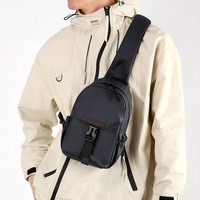 Fashion casual men's chest bag business travel simple versatile shoulder bag large capacity outdoor sports riding crossbody tide