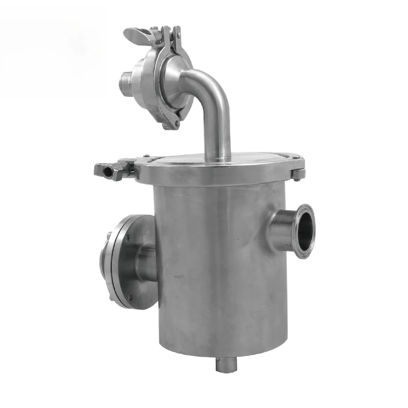Stainless steel curve air blocker air partition device sanitary grade anti-backflow floor drain