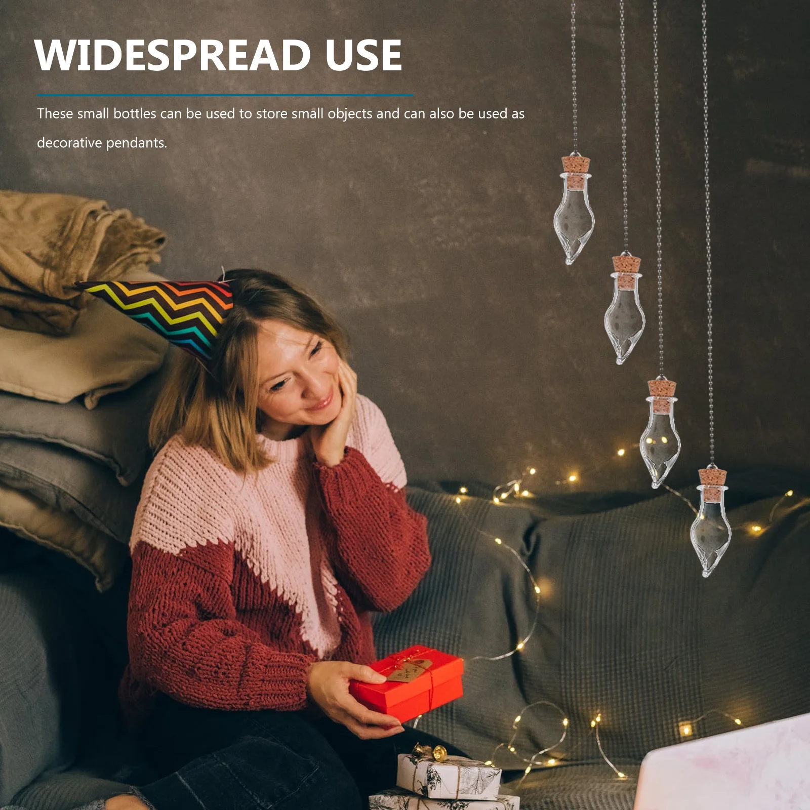 

10Pcs DIY Corked Glass Bottles Mini Wish Jars Small Containers for Sand Storage Jewelry Pendant Decorative Jars